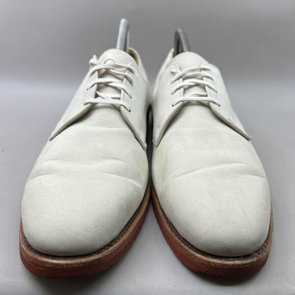 Allen Edmonds White Oxfords with Brown Sole main image 7
